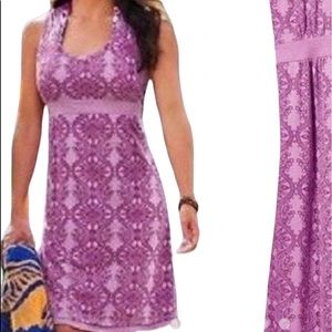 Athleta Vyasa Yoga Burnout Dress Magenta